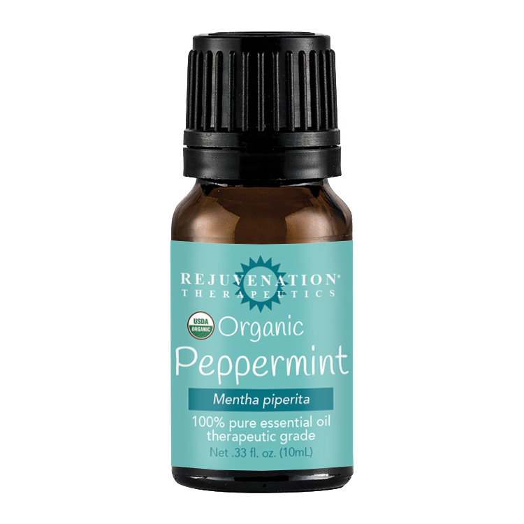 Organic Peppermint Essential Oil (10 ml) - Repairs Dry Skin & Comforts Sore Muscles