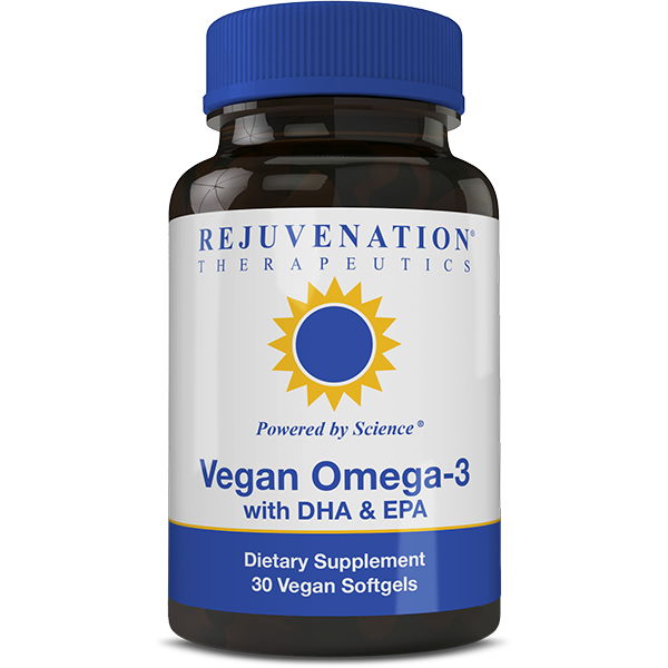 Vegan Omega-3, DHA & EPA (257 mg, 30 Vegan Capsules) - Cardiovascular Health, Brain Health, Non-GMO, Gluten-Free