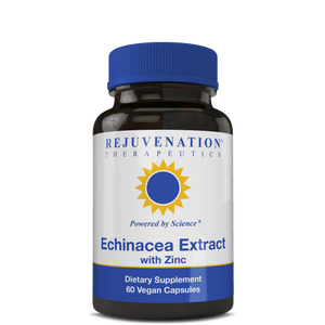 Echinacea Extract with Zinc (200 mg, 60 Vegan Capsules) - Immune Support, Non-GMO, Gluten-Free