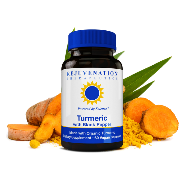 Organic Turmeric Extract With Black Pepper Extract 500 Mg 60 Vegan Capsules Rejuvenation