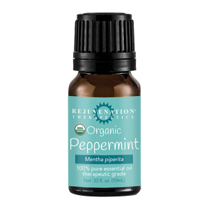 Organic Peppermint Essential Oil (10 ml) - Repairs Dry Skin & Comforts Sore Muscles