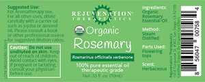 Organic Rosemary Essential Oil (10 ml) - Relaxation, Hair, and Skincare Treatment