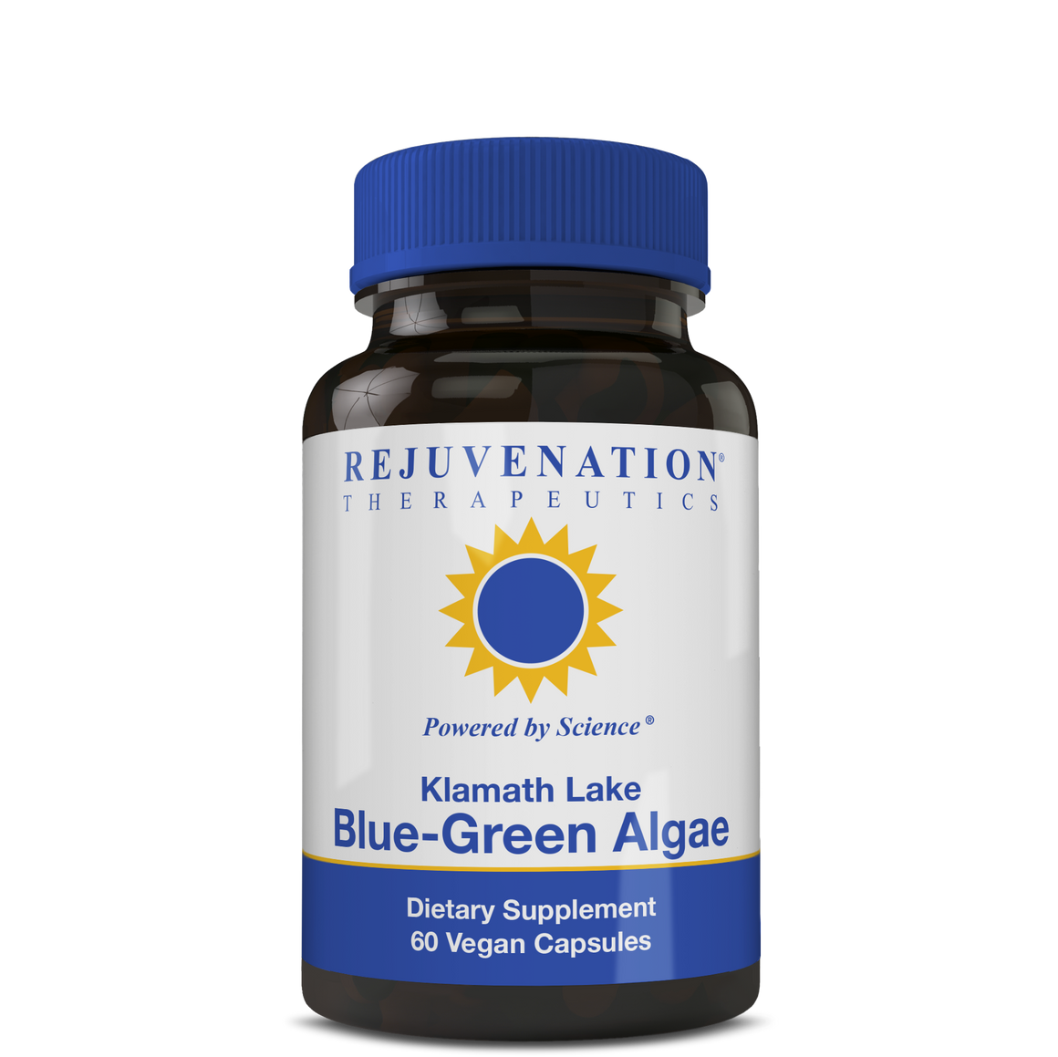 Klamath Lake Blue-Green Algae (500 mg, 60 Vegan Capsules) - Brain Health & Stress Management, Non-GMO, Gluten-Free