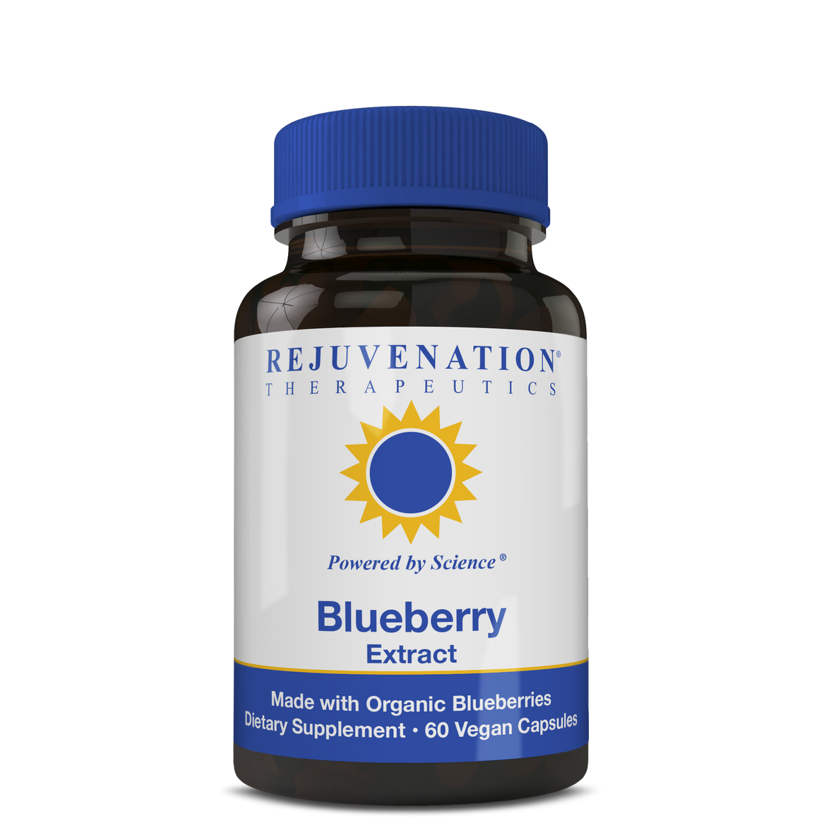 Organic Blueberry Extract (350 mg, 60 Vegan Capsules) - Cognitive Health & Health-Promoting Antioxidants, Non-GMO, Gluten-Free