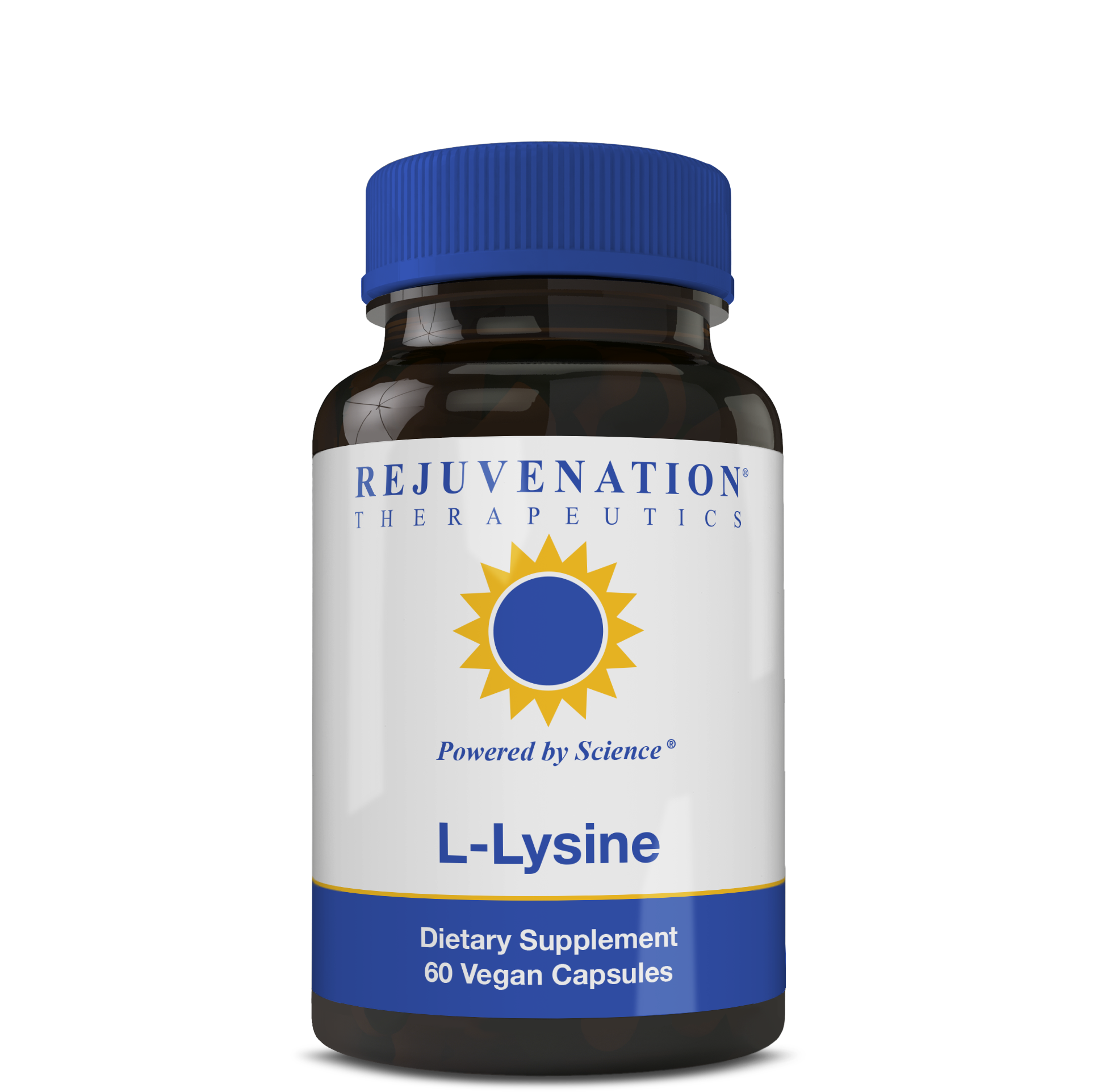 L-Lysine 500mg, 60 Vegan Capsules, Nitrogen Balance & Calcium Metabolism - Rejuvenation Therapeutics L-Lysine 500mg, 60 Vegan Capsules, Nitrogen Balance & Calcium Metabolism - Rejuvenation Therapeutics